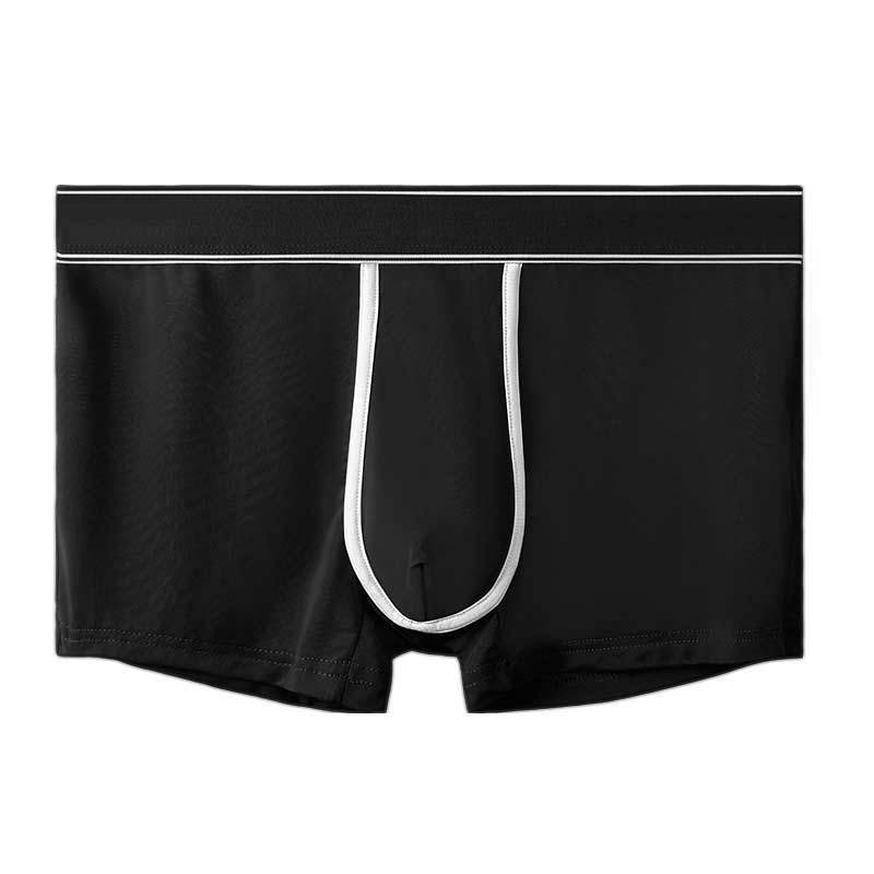 Men's Ice Silk Antibacterial Ultra Thin Sexy Transparent Boys Sports Underwear
