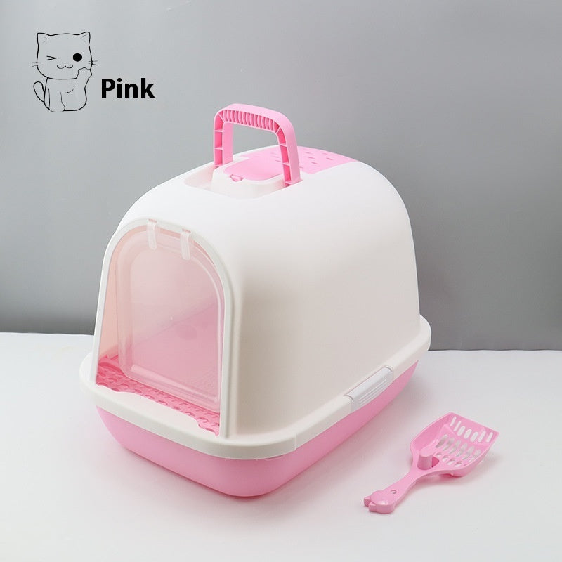 Litter Box Fully Enclosed Drawer Cat Toilet Deodorant Splash-proof Cat Supplies
