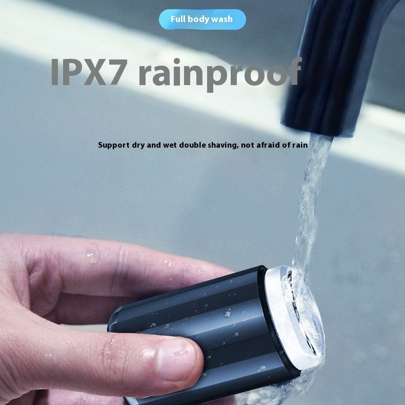 Men's Electric Shaver Mini Lock And Load Spray Washing Travel Portable Six-leaf Cutter Head