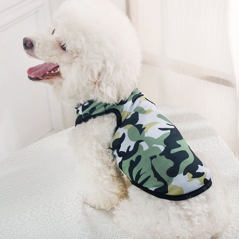 New Camouflage Vest Dog Clothes