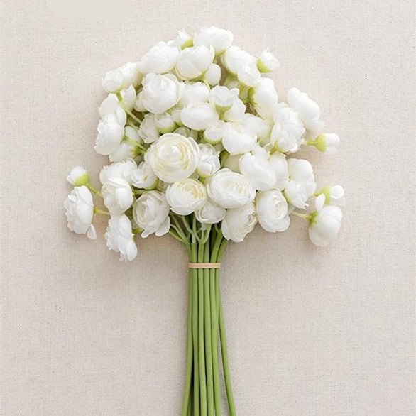 24-head Tea Rose Camellia Wedding Flower Wedding Hall Decorative Floral Plug
