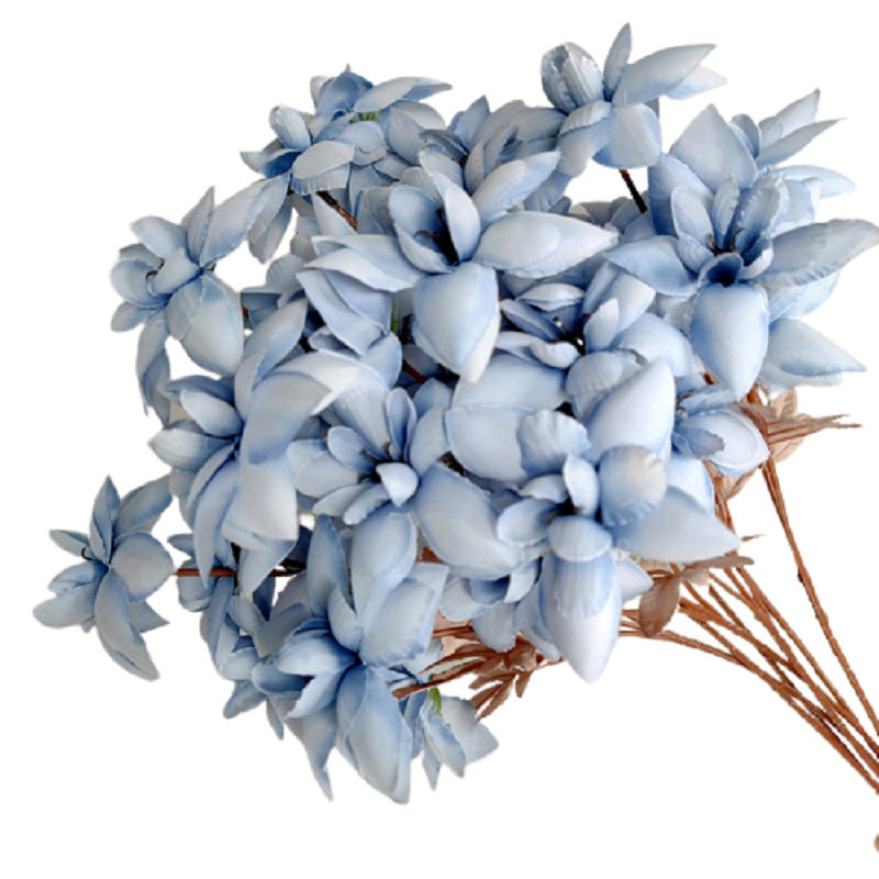 Decorative Flower Haze Blue Series Flower Material Rose