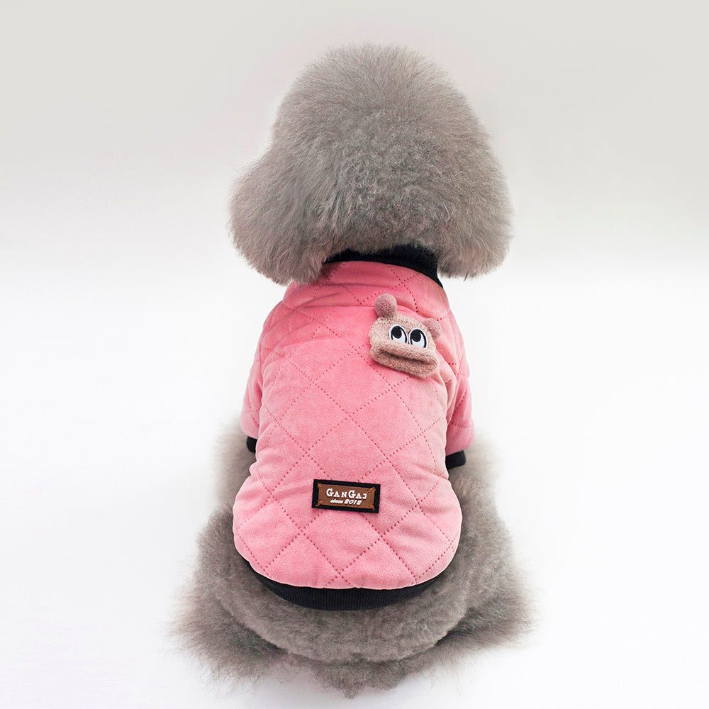 Autumn And Winter Casual Warm Plaid Jacket Small Dog