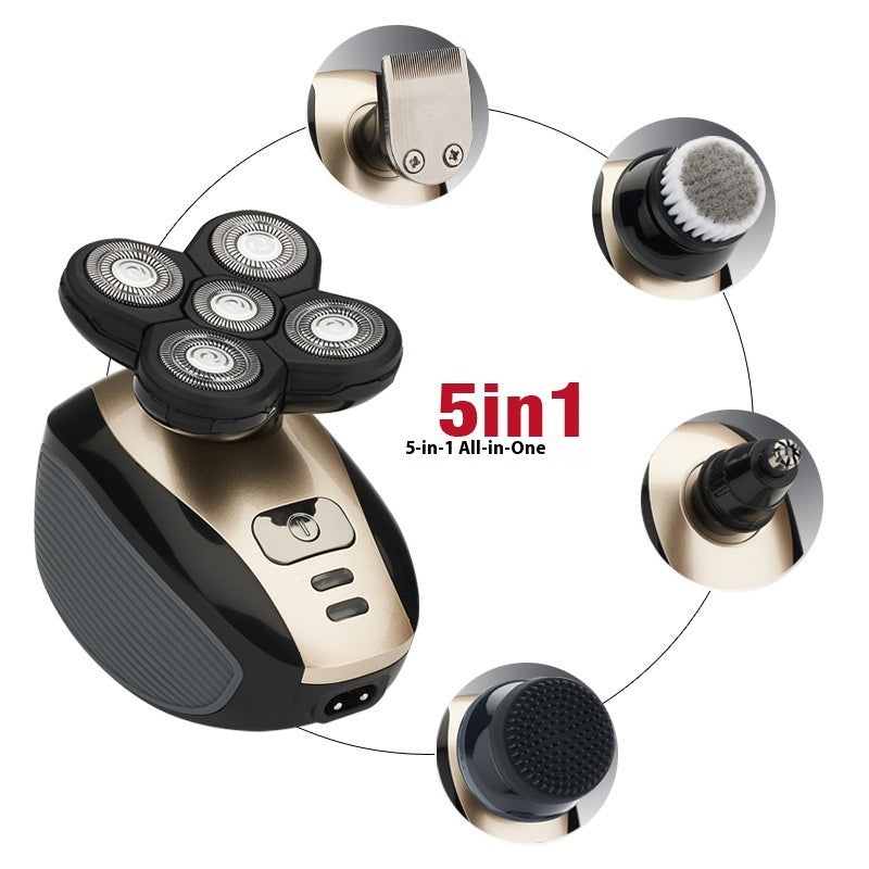 1800 Five-in-one Electric Shaver 5 Heads Shaver Men 4D Fully Washable Hair Clippers