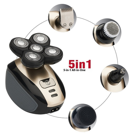 1800 Five-in-one Electric Shaver 5 Heads Shaver Men 4D Fully Washable Hair Clippers