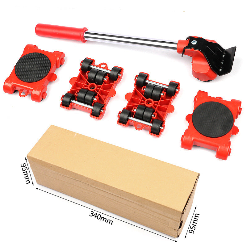 Plastic Convenient Furniture Moving System Weight Carrier With Pry Type Heavy Furniture Mobile Roller Set