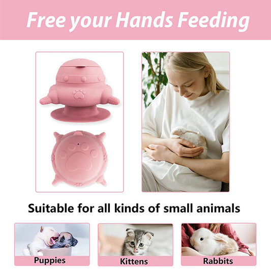 Puppy Feeder With 4 Teats Puppy Bottles For Nursing Silicone Puppies Milk Feeder For Kittens Puppies Rabbits Cat Dog Bowls Pet Products