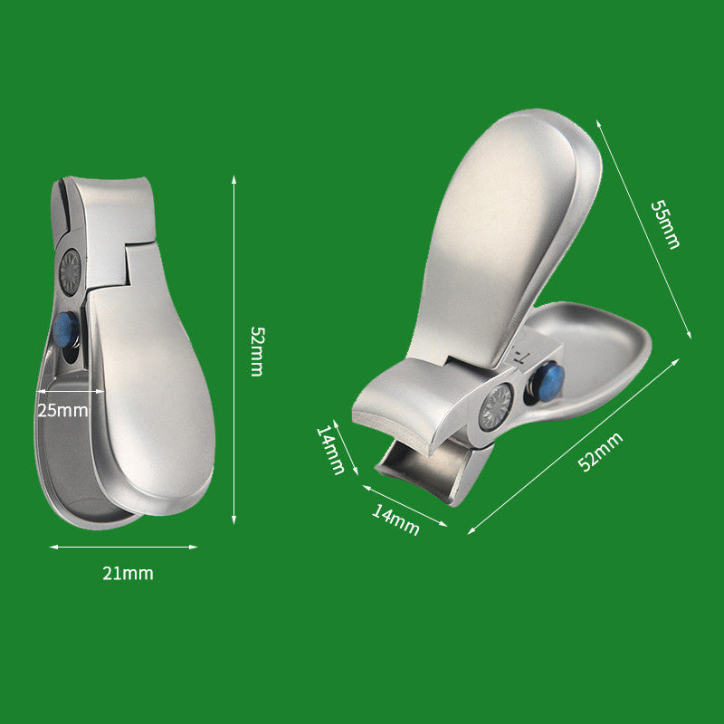 Large Opening Nail Clipper Stainless Steel Anti-splash Nail Clippers