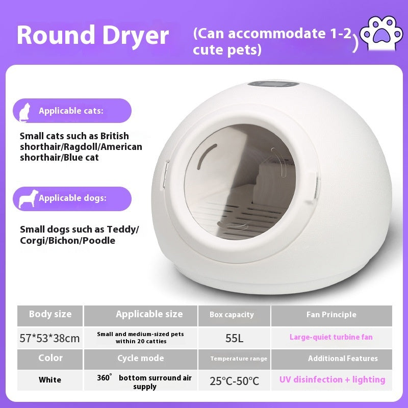 Drying Baker For Pet Household Automatic Drying Hair Dryer