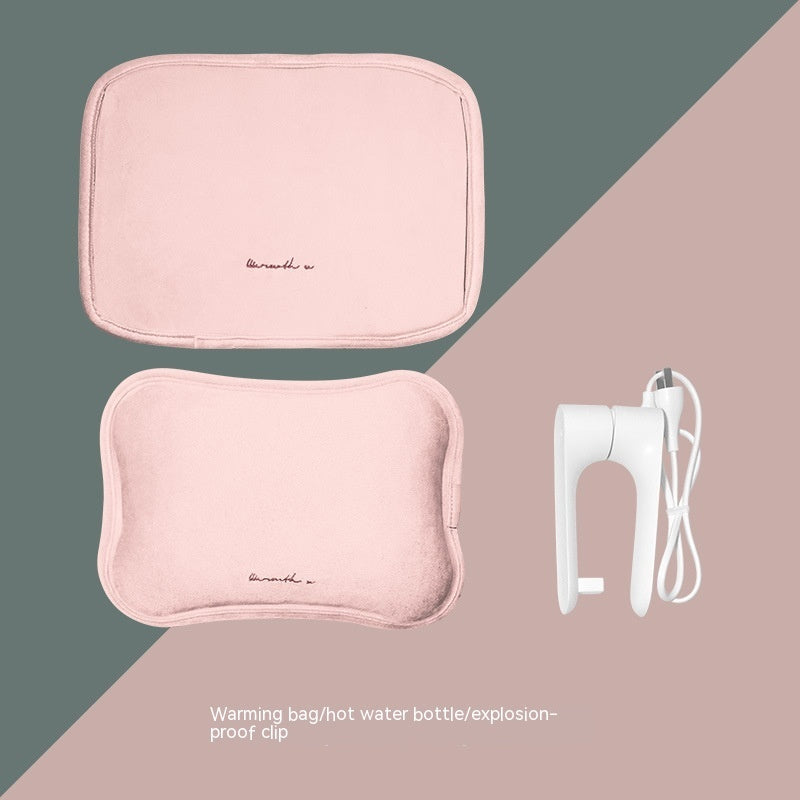 Rechargeable Hand Warmer Belly Cute Plush Explosion-proof Heating Pad Electric Hot Water Bag