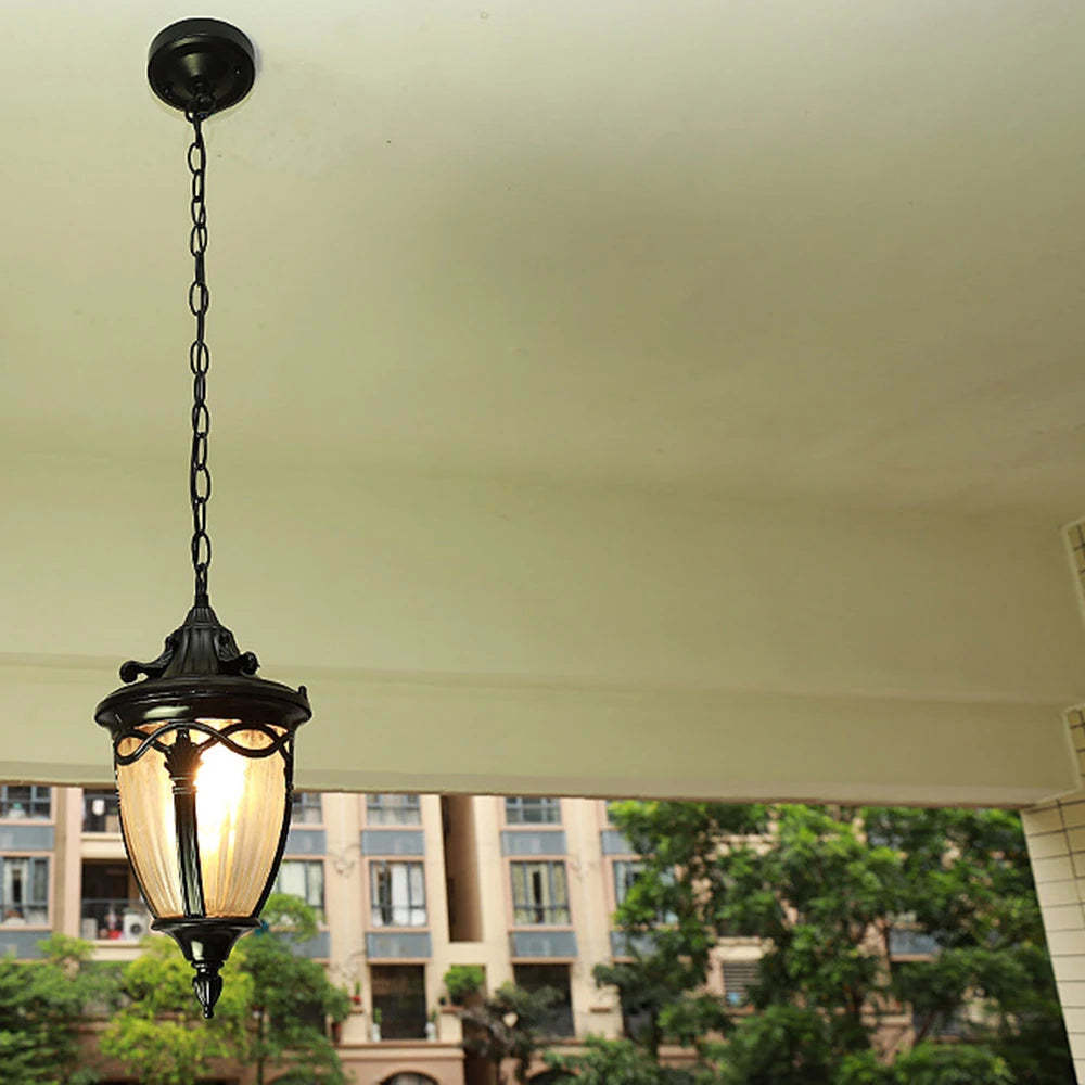 Outdoor Waterproof LED Chandelier Corridor Aisle Garden Lamp