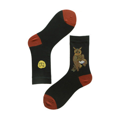 Fashion Personality Jacquard Women's Short Cotton Socks