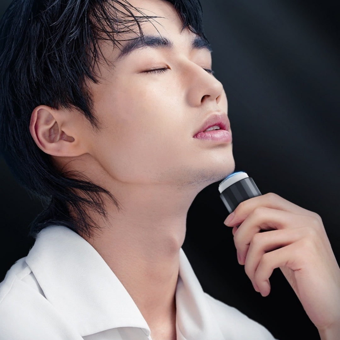 Men's Electric Shaver Mini Lock And Load Spray Washing Travel Portable Six-leaf Cutter Head