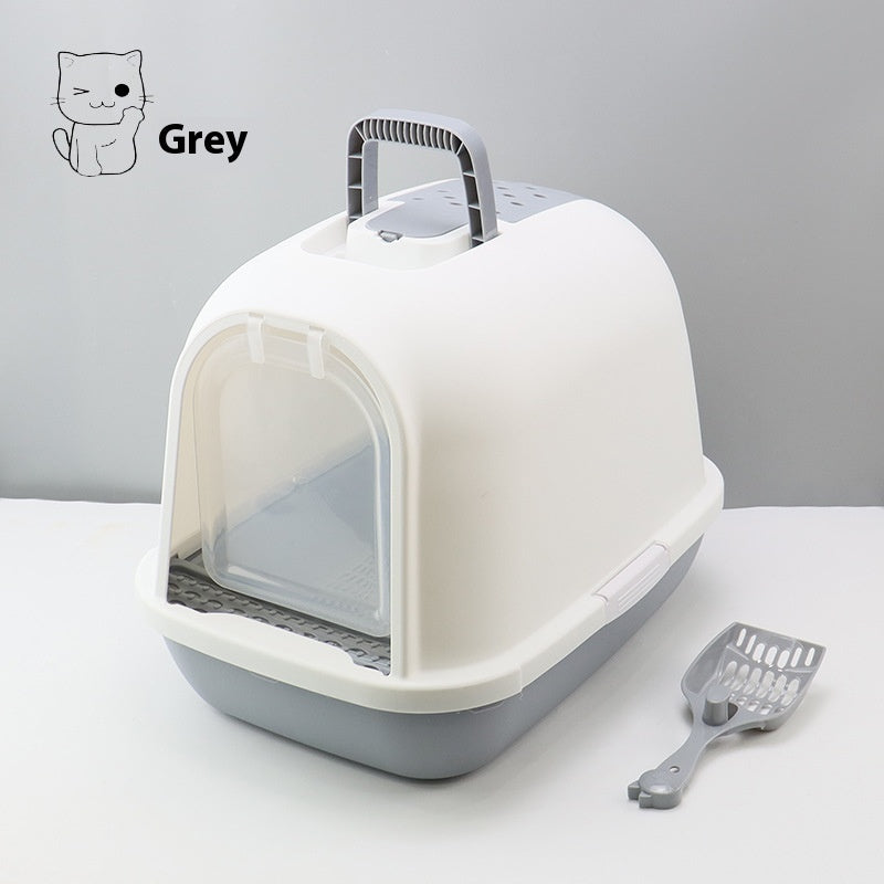Litter Box Fully Enclosed Drawer Cat Toilet Deodorant Splash-proof Cat Supplies