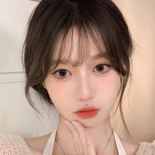 3d Fake Bangs Natural Forehead French Seamless Bangs Wig Piece