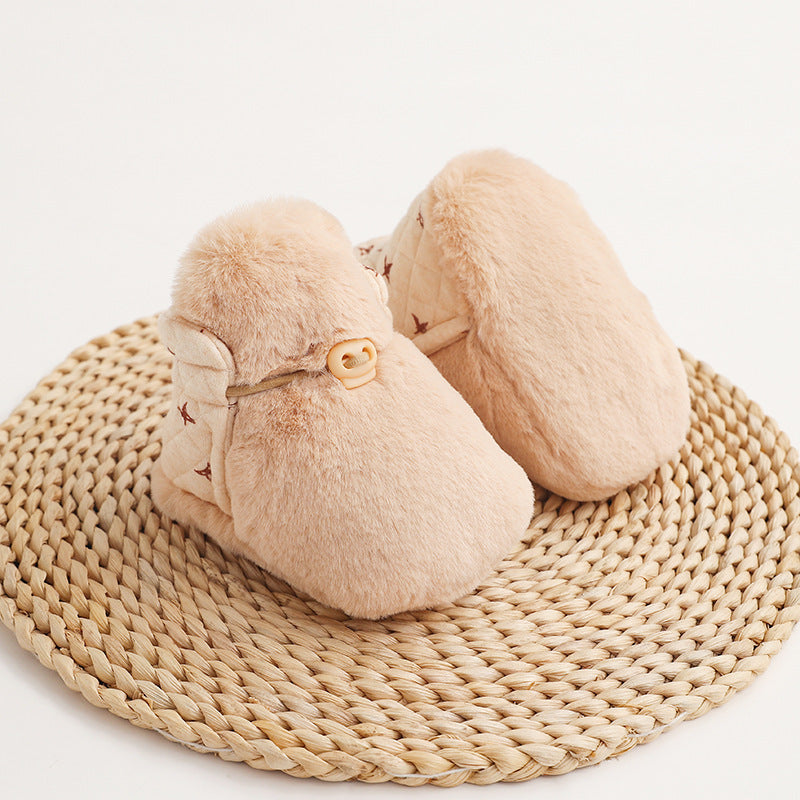 Fallwinter Soft-soled Anti-fall Warm Baby Toddler Shoes