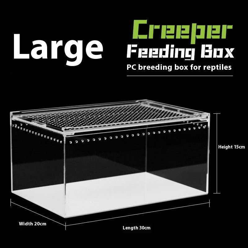 Crawler Acrylic High Permeability Feeding Box
