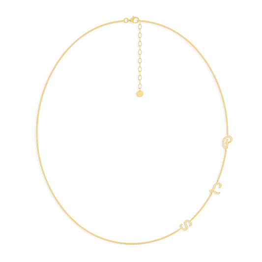 InitialLink Tilt Necklace SN024C