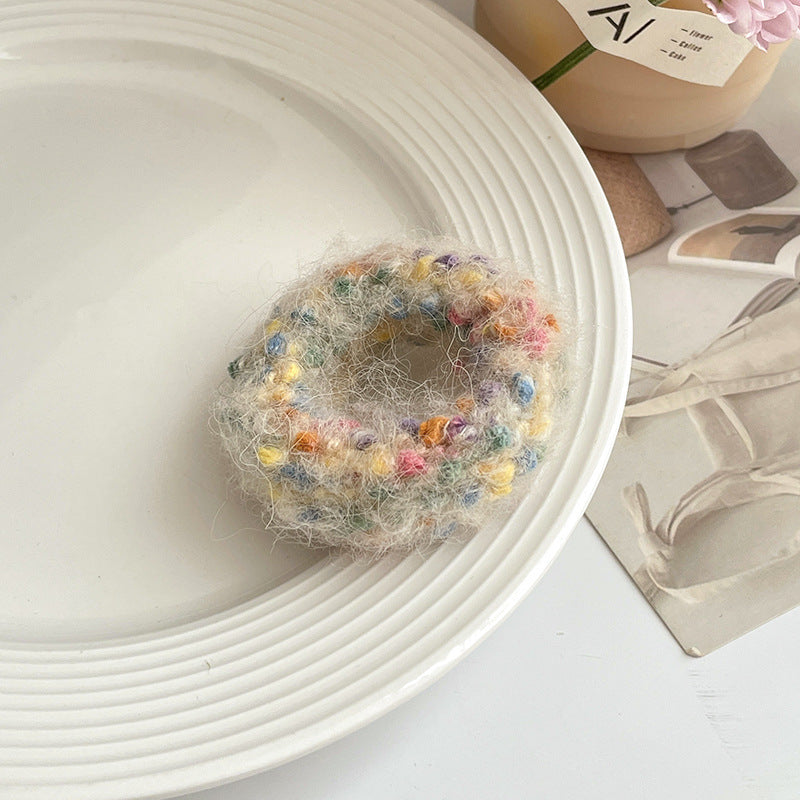 Winter Plush Pork Intestine Hair Ring