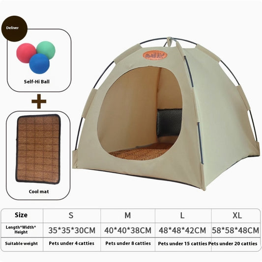Four Seasons General Purpose Semi-enclosed Removable And Washable Cat Tent