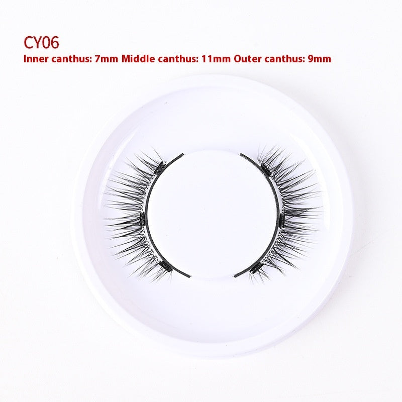 Magnetic Glue-free Three False Eyelashes Suit Collection Use Natural Simulation Long-lasting