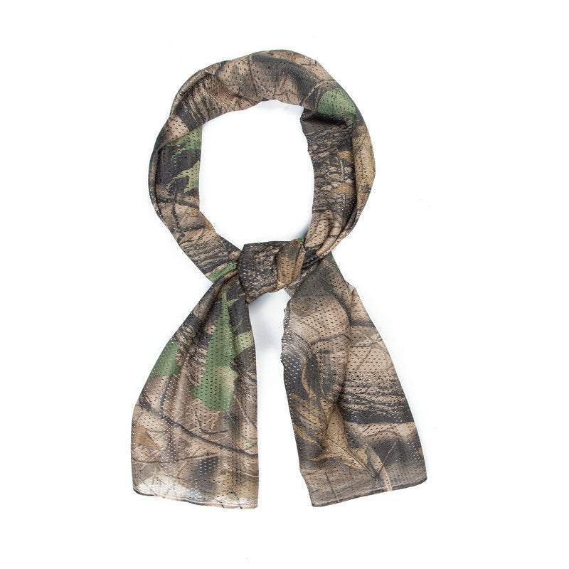 Camouflage Outdoor Net Scarf Camouflage Multicolor