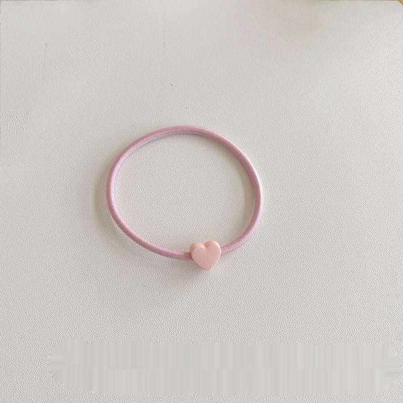 Love Hair Band Candy Color Headband Highly Elastic Hair Rope Hair Elastic Band