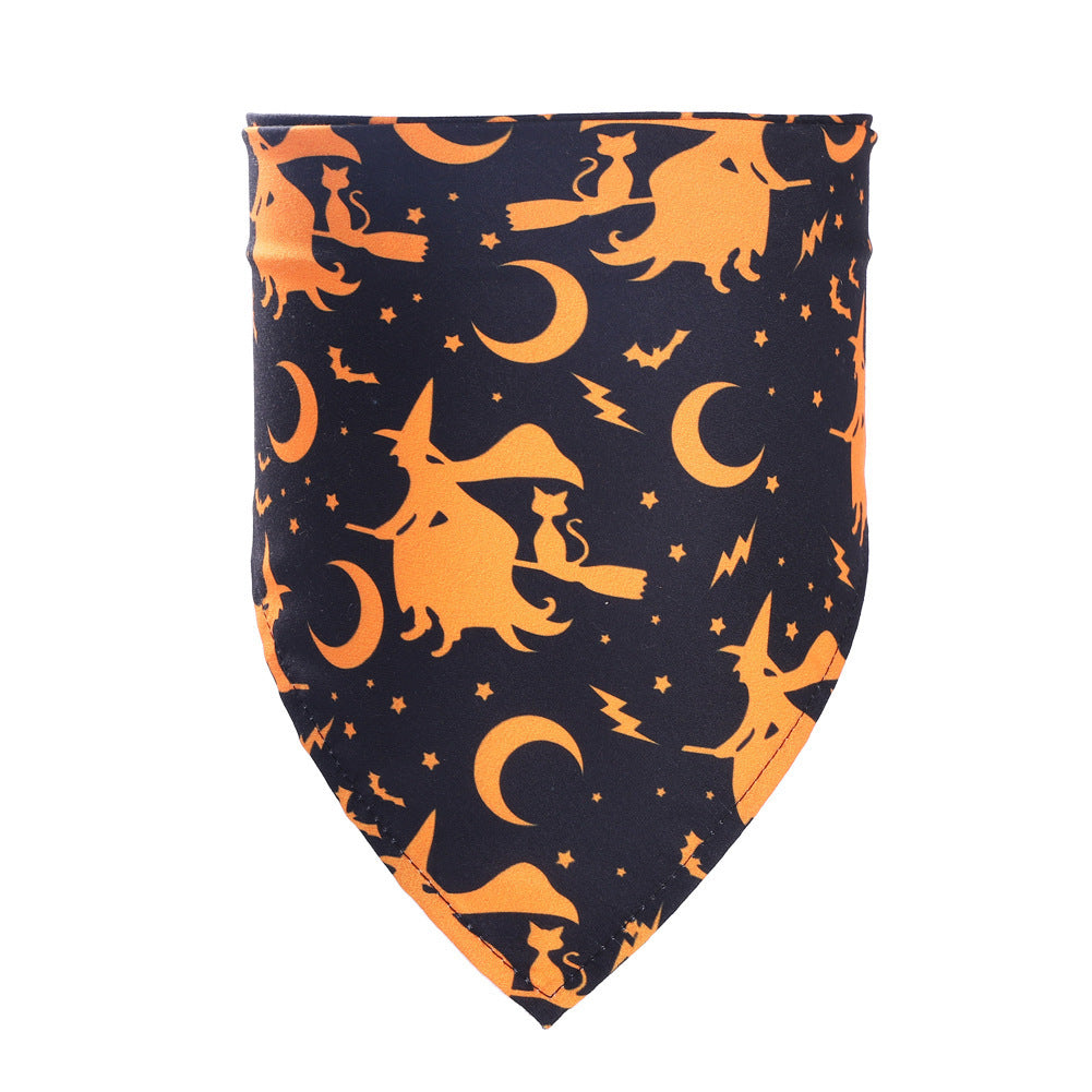New Halloween Pet Drool Dog Triangle Scarf