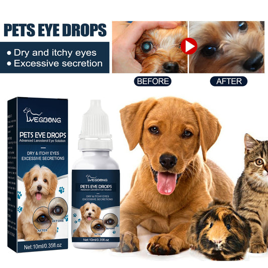 Pet Eye Drops Tear Removal Relieve Itching
