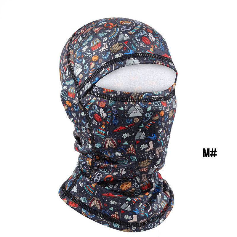 Children's Ski Face Protection Head Set Cycling Bib