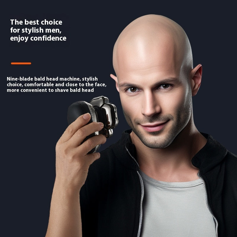 Men's Digital Display Net Multifunctional Electric Shaver