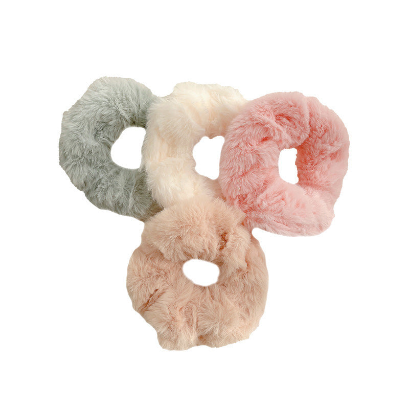 Winter Plush Pork Intestine Hair Ring