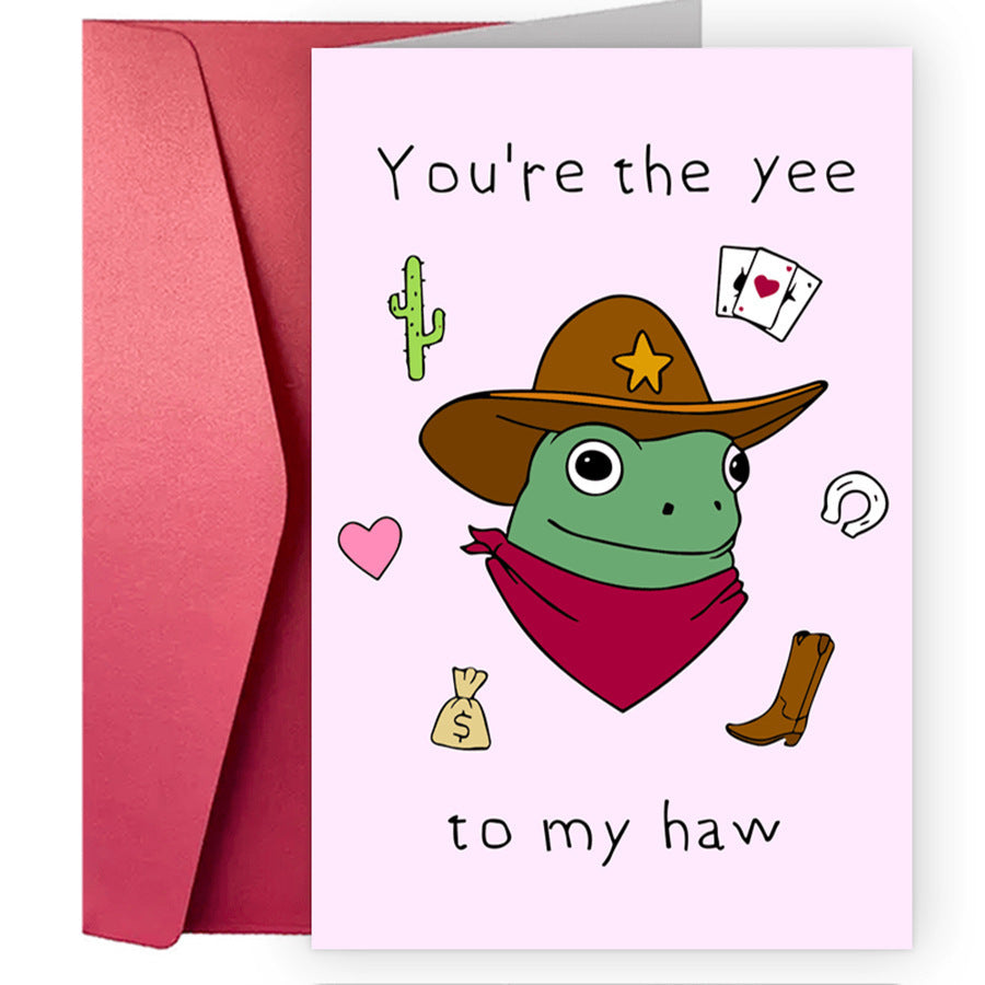 Birthday Greeting Card Funny Greeting Card Funny Text Cartoon Greeting Card