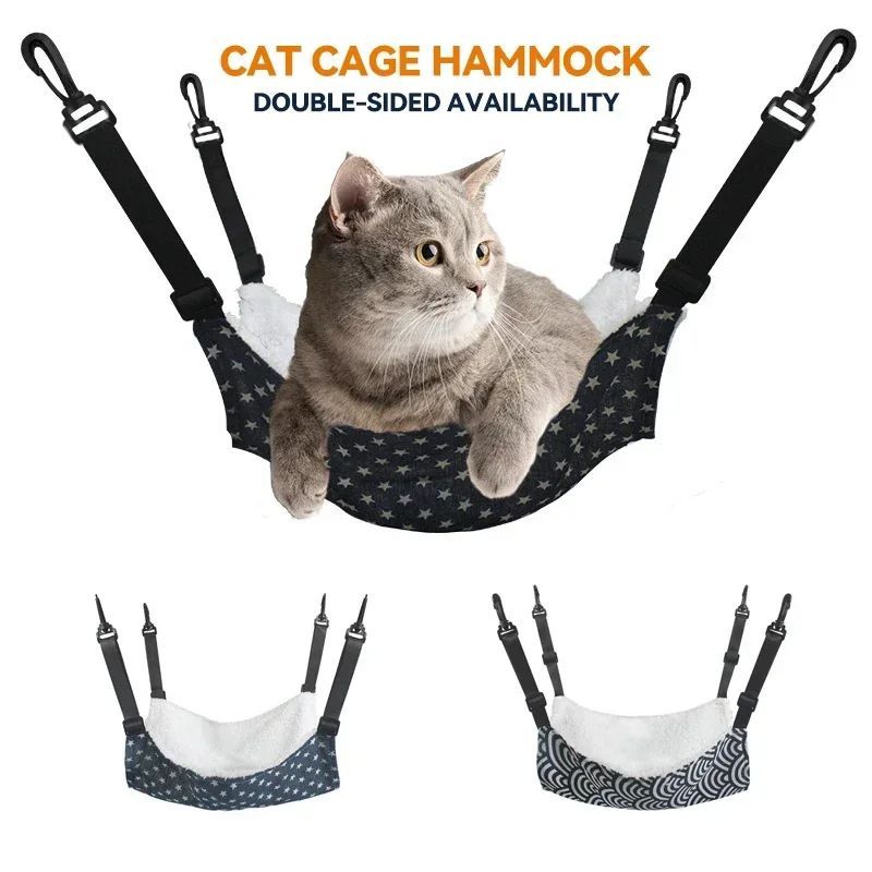 Designer Pet Hammock Cotton Mouse Ferrets Guinea Pig Cat Hanging Bed For Cats Rodents Hammock For Hamster Pets Supplies