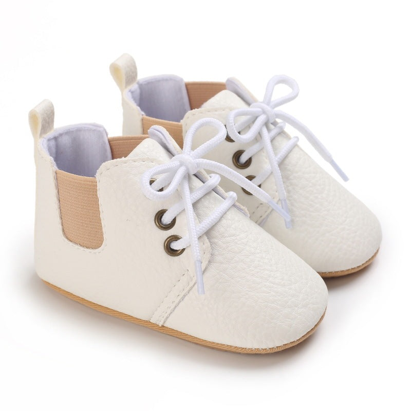Spring And Autumn Baby Soft Bottom High-top Casual Toddler Shoes For 0-1 Years Old