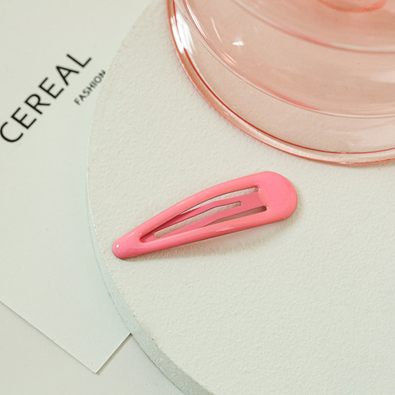 Drop-shaped Clip Paint Epoxy Female BB Clip Headdress Hairpin