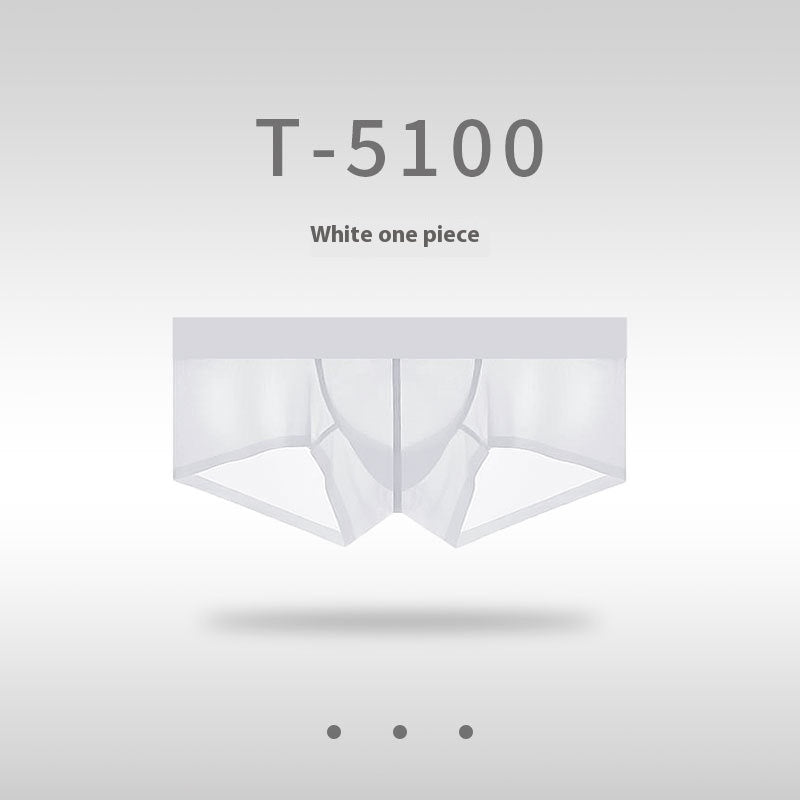 Men's Ice Silk Seamless Ultra-thin Sheer Low Waist Underwear