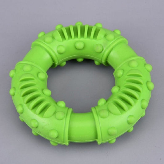 Pet Supplies Chewing Teeth Cleaning Teeth Rubber Interactive Circle Dog Toy Donut Donut Pet Toy