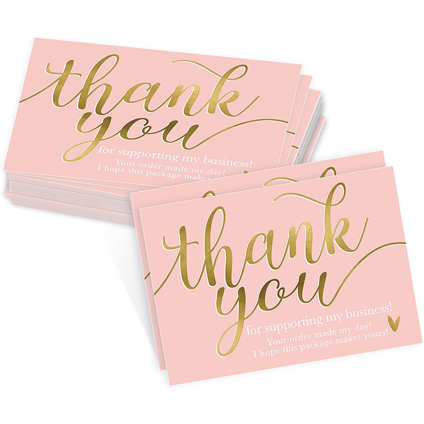 50 SheetsPack 5 9cm Thank You For Supporting My Small Business Thank-you Card