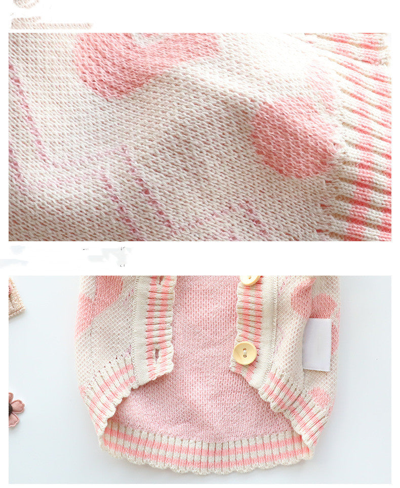 Dog Clothes Autumn And Winter Clothes Cat Princess Sweater Cardigan