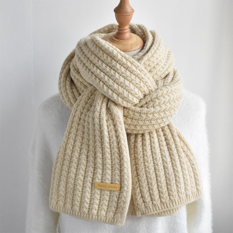 Men's Fashion Versatile Solid Color Warm Scarf