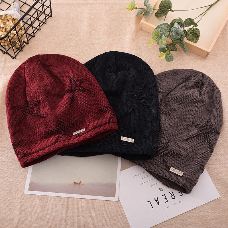 Men's Fashion Knitted Outdoor Warm Woolen Cap
