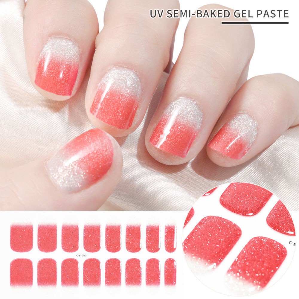 Gel Second Generation Phototherapy Semi-curing Nail Sticker