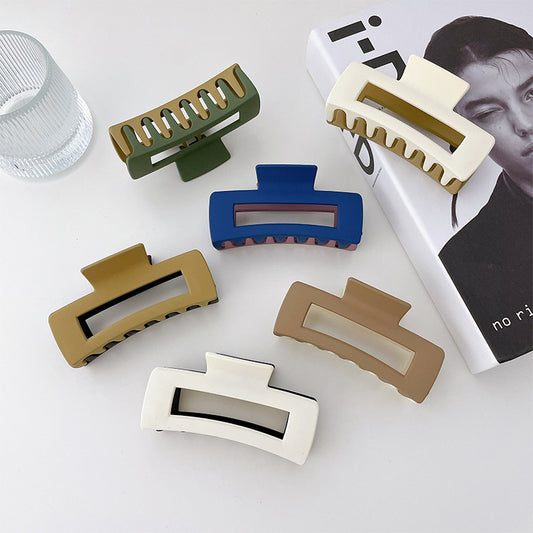 Plastic Resin Two-color Hair Clip