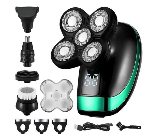 1800 Five-in-one Electric Shaver 5 Heads Shaver Men 4D Fully Washable Hair Clippers