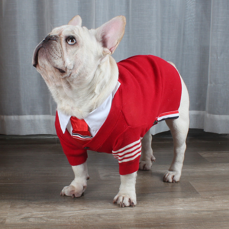Christmas Pet Dog Clothes Autumn And Winter Sweater TeddyFrench Bulldog British Bucket Corgi Cat Sweater
