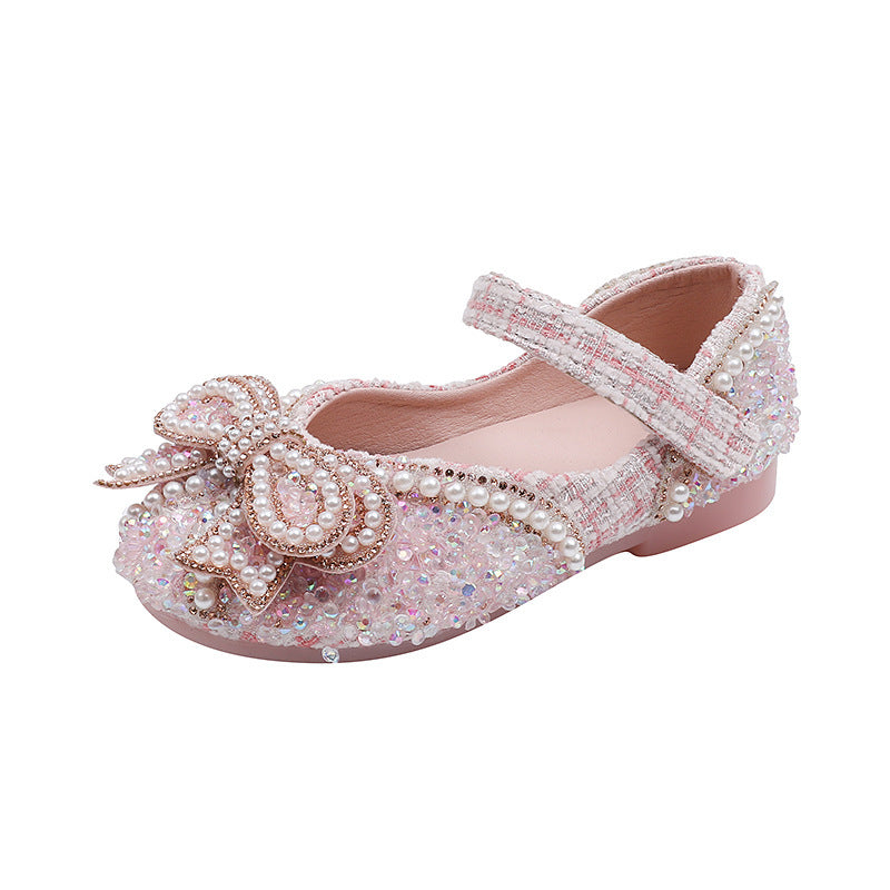 Bow Baby Princess Children's Single-layer Shoes