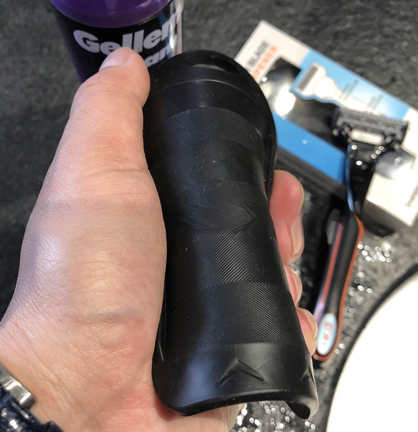 Black Shaver Sharpener Tool Blade Cleaner