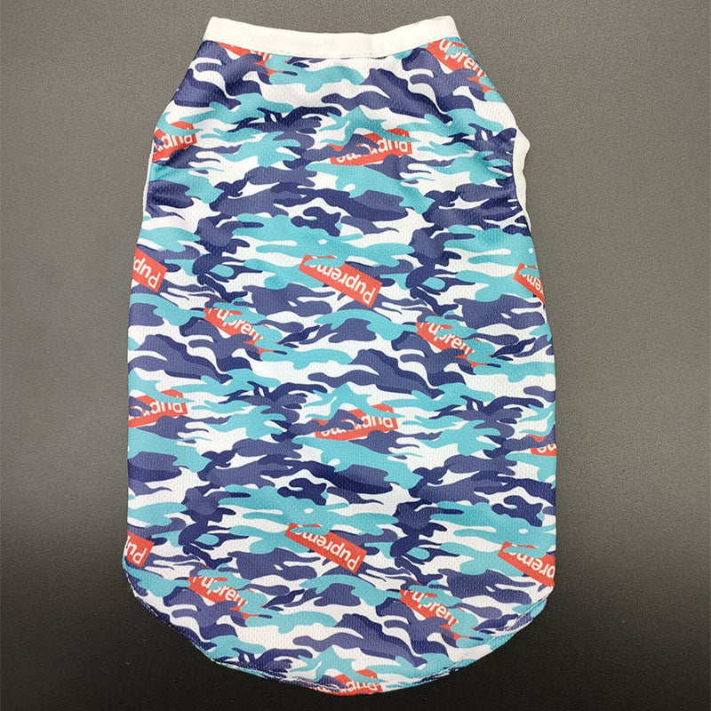 Spring And Summer Camouflage Dog Vest Clothes