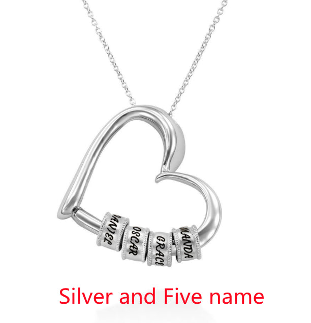 Personalized Heart Necklaces Women Jewelry Custom Name Necklaces & Pendants Mothers Day Gift